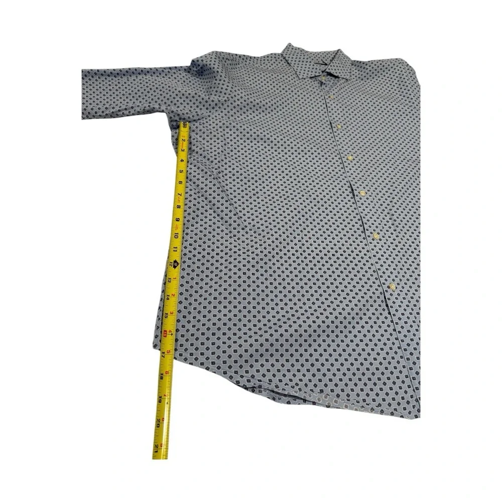 Polo Ralph Lauren Men's‎ 2XL Blue Geometric Print Button Down Shirt